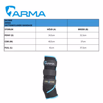 Kylbandage Cool Hydro Therapy, Arma, Svart