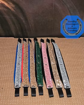Pannband med större glitter till ponny