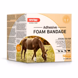 Snögg Animal Polster 9x200cm klisterhäftande skumförband adhesive foam bandage