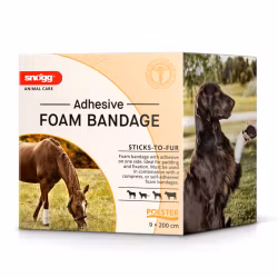 Snögg Animal Polster 9x200cm klisterhäftande skumförband adhesive foam bandage