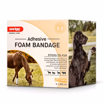 Snögg Animal Polster 9x200cm klisterhäftande skumförband adhesive foam bandage