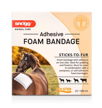 Snögg Animal Polster 22x200cm klisterhäftande skumförband adhesive foam bandage