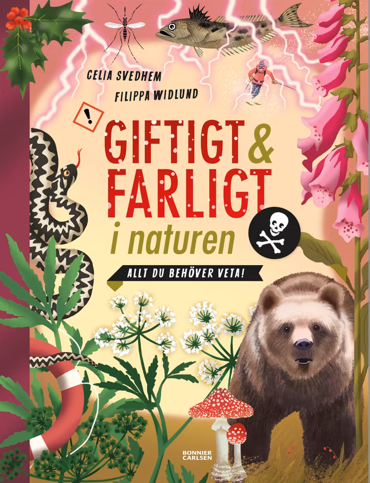 Giftigt och farligt i naturen - finns i Rutströms bokhandel