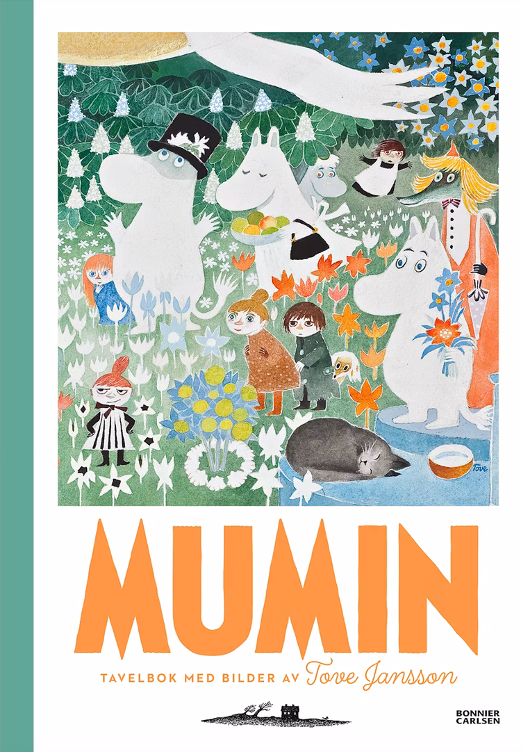 Tavelbok med bilder av Tove Jansson - finns i Rutströms bokhandel