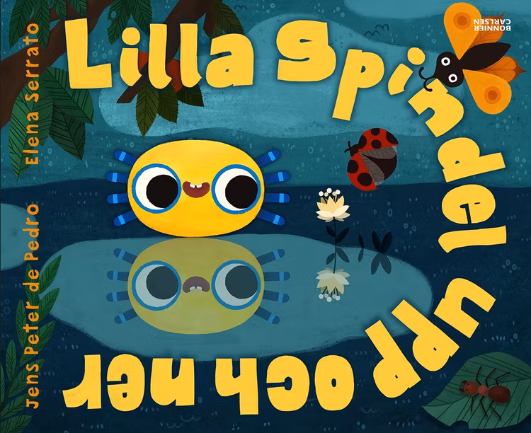 Lilla spindel upp och ner - finns i Rutströms bokhandel