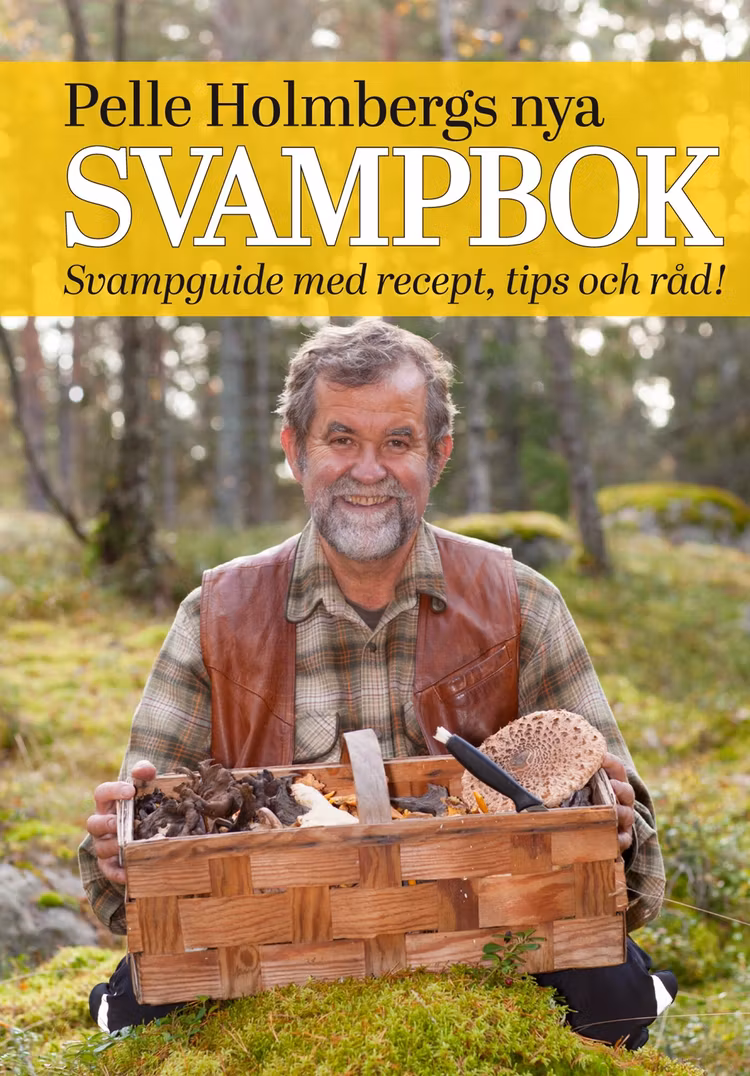 Pelle Holmbergs nya svampbok - finns i Rutströms bokhandel