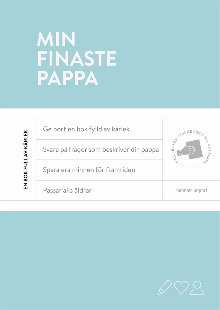 Min finaste pappa: en fyll-i-bok - finns i Rutströms bokhandel