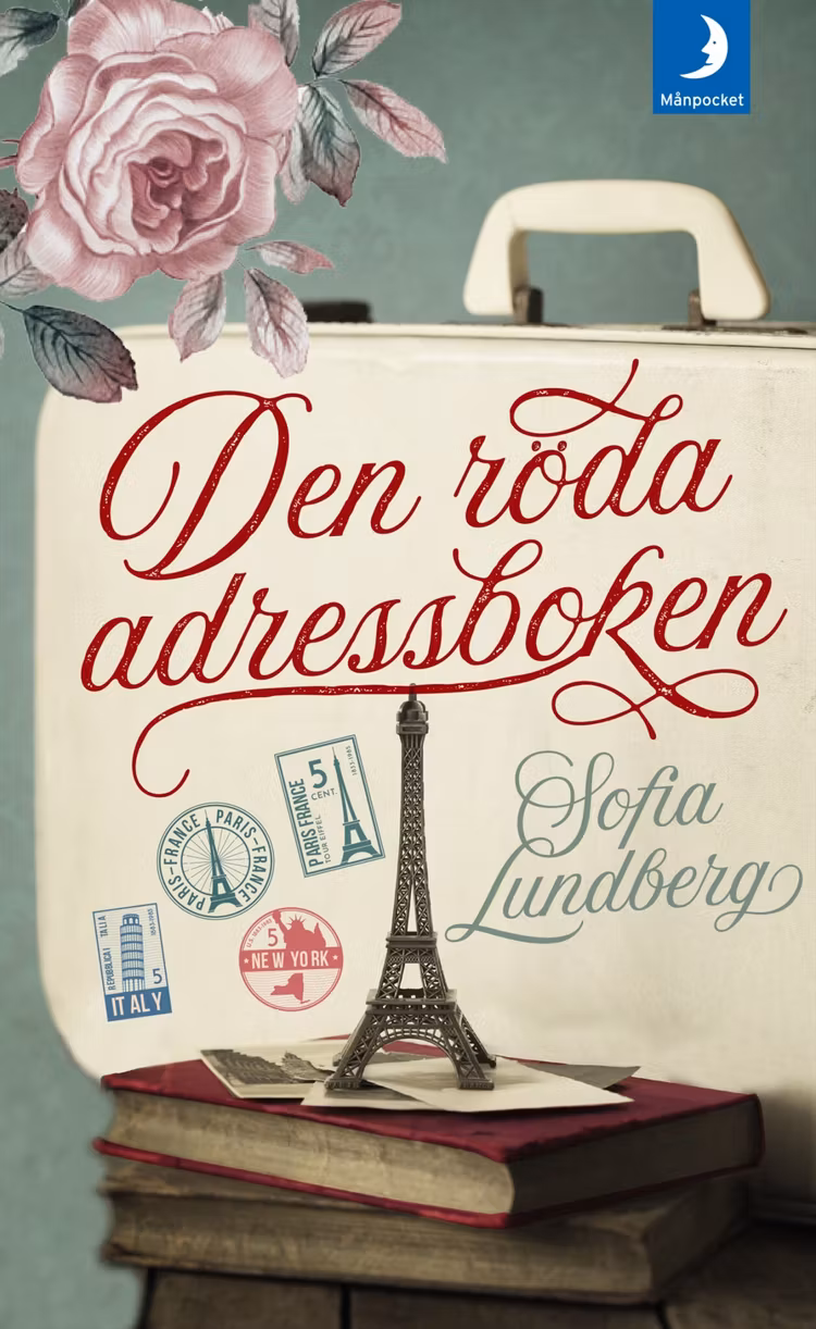 Den röda adressboken - finns i Rutströms bokhandel