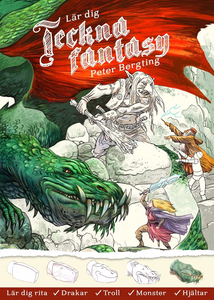 Lär dig teckna fantasy - finns i Rutströms bokhandel