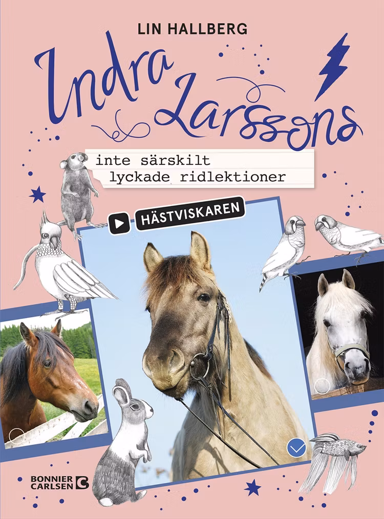 Indra Larssons inte särskilt lyckade ridlektioner - finns i Rutströms bokhandel