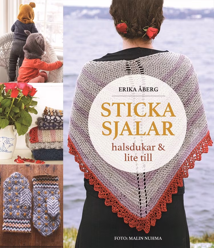 Sticka sjalar, halsdukar och lite till - finns i Rutströms bokhandel