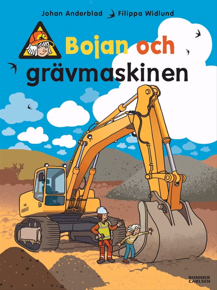 Bojan och grävmaskinen - finns i Rutströms bokhandel