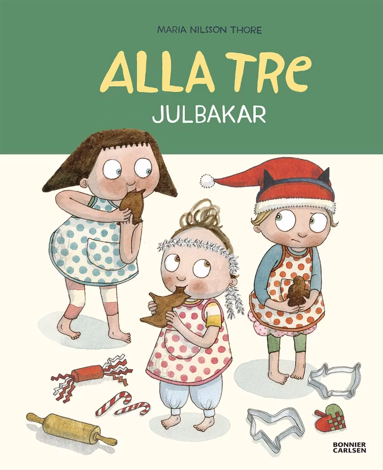 Alla tre julbakar - finns i Rutströms bokhandel