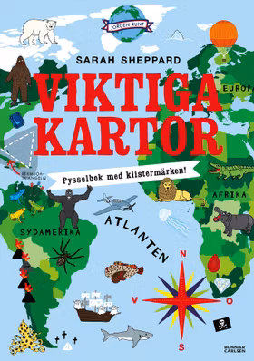 Viktiga kartor - pysselbok med klistermärken