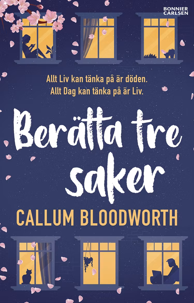 Berätta tre saker - finns i Rutströms bokhandel