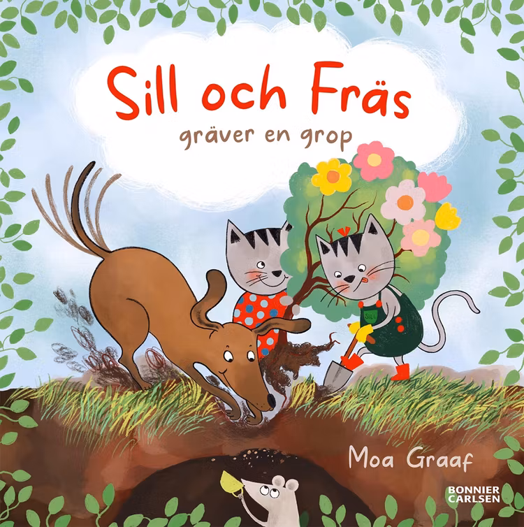 Sill och Fräs gräver en grop - finns i Rutströms bokhandel