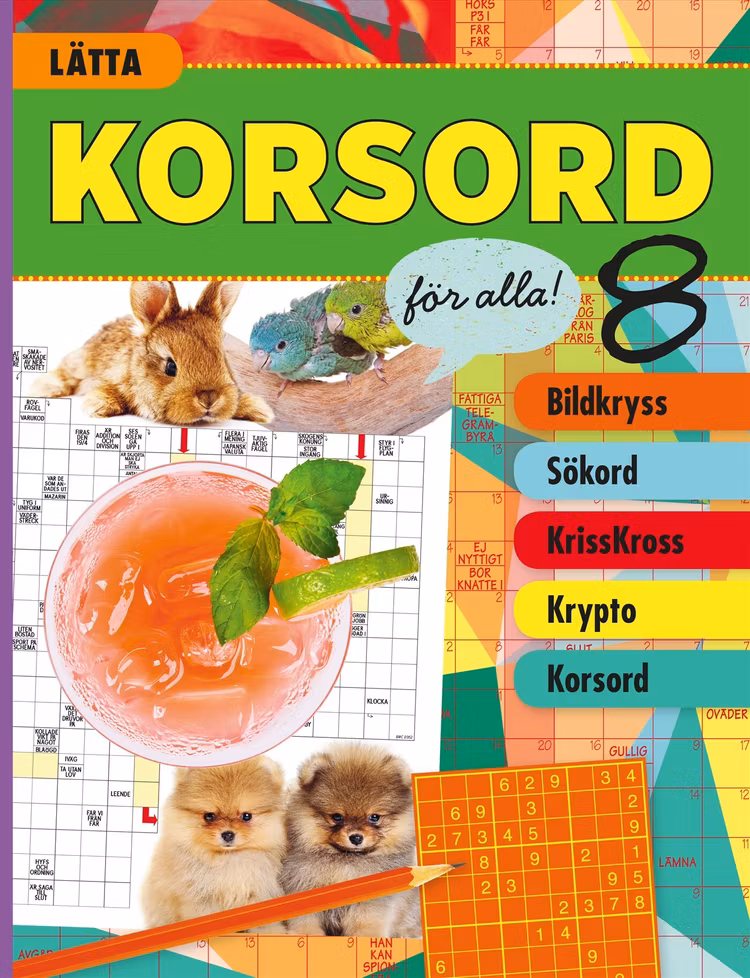 Lätta korsord för alla! 8 - finns i Rutströms bokhandel