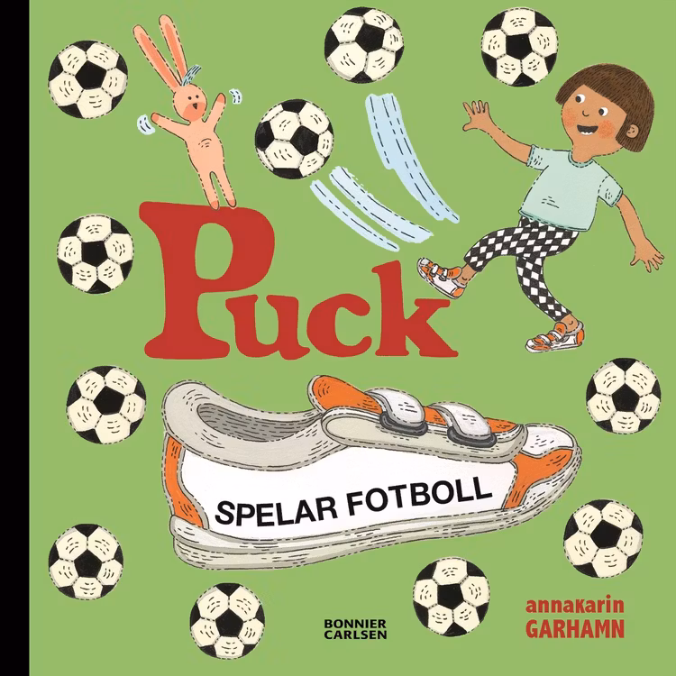 Puck spelar fotboll - finns i Rutströms bokhandel