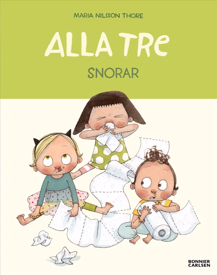 Alla tre snorar - finns i Rutströms bokhandel