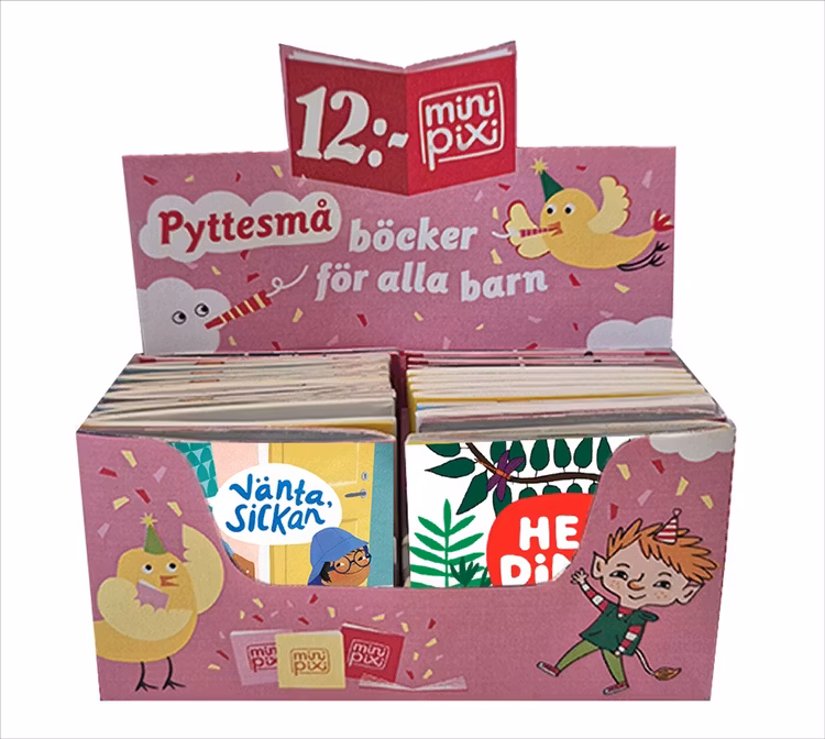 Minipixi Säljförpackning 4 - finns i Rutströms bokhandel