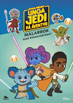 Unga Jedi på äventyr – målarbok med klistermärken