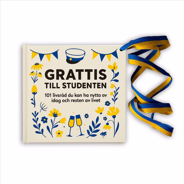 Grattis till studenten - finns i Rutströms bokhandel