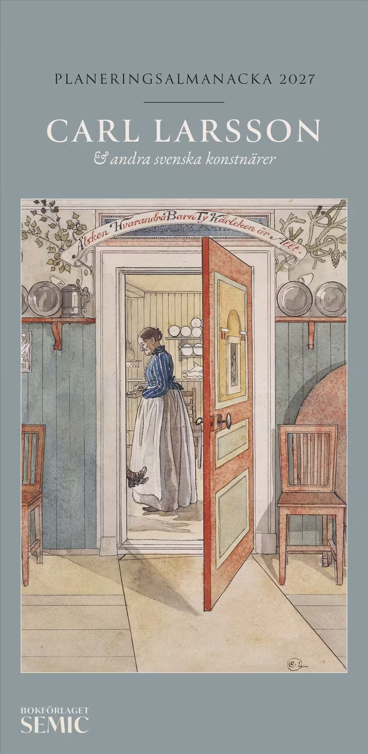 Carl Larsson & andra svenska konstnärer: Planeringsalmanacka 2027 - finns i Rutströms bokhandel