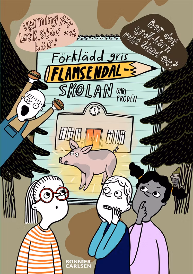 Förklädd gris på Flamsendalskolan - finns i Rutströms bokhandel