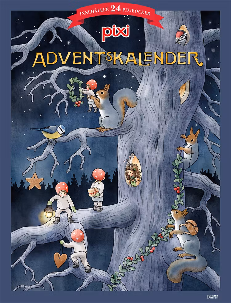 Pixiadventskalender 2026 - finns i Rutströms bokhandel