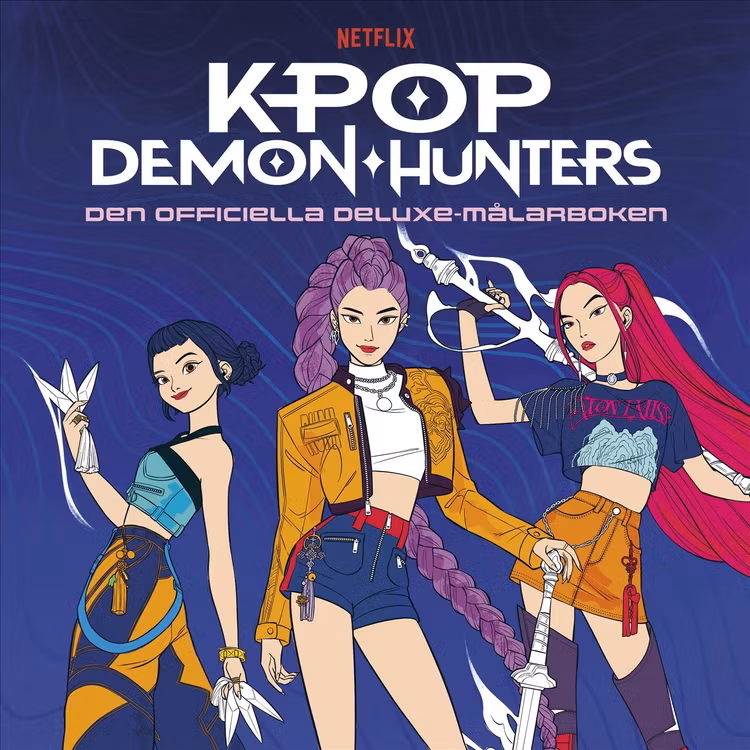 KPop Demon Hunters: Den officiella deluxe-målarboken - finns i Rutströms bokhandel