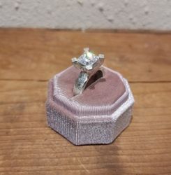 Ring Inter magnum tribus - vit kubik zirkonia färdig för leverans