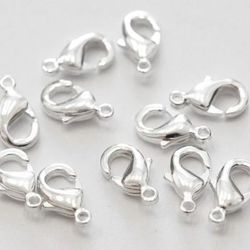 1701 Klolås silver 12mm 50 stk
