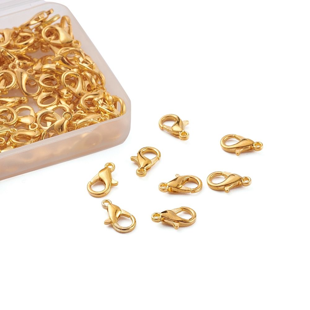764 Klolås guld 14mm 50stk