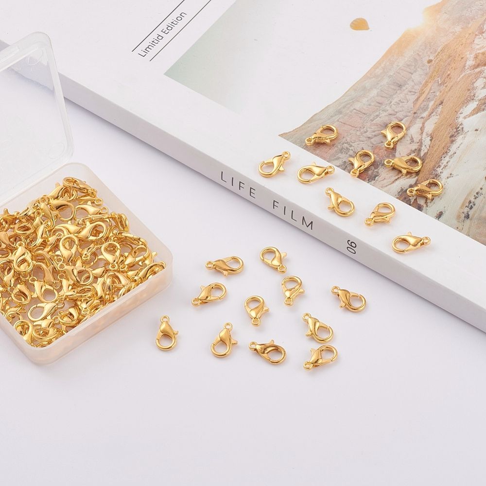 764 Klolås guld 14mm 50stk