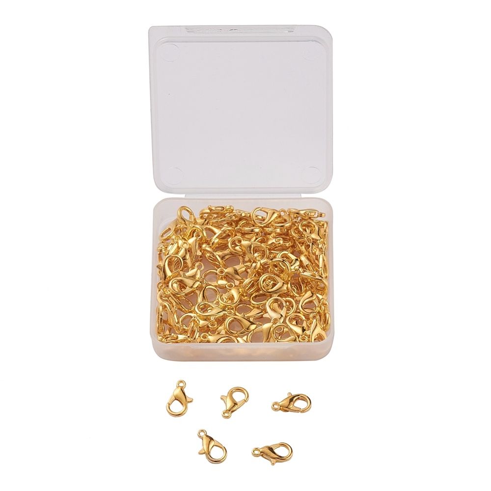 764 Klolås guld 14mm 50stk