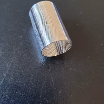 2372 Memory wire silver glasmarkör, ring 50 varv