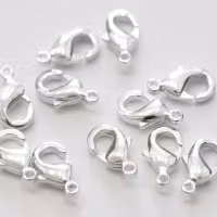 3669 Klolås silver 10mm 25 stk