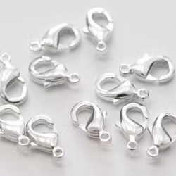 3669 Klolås silver 10mm 25 stk