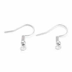 4222 Örhänges krokar kirurgiskt stål (316), 16x17~9x3mm 25-par