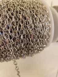 Kedja platinumpläterad i metervara