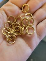 Dubbla motringar 10x2mm guld 20stk
