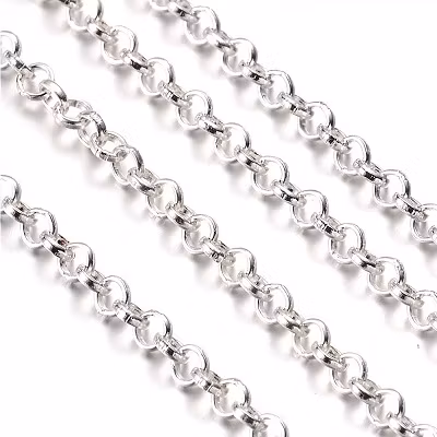 2236 Rolo kedja 5x1,5mm silverpläterad