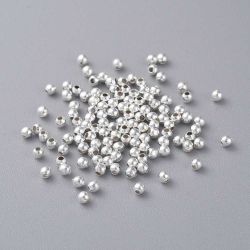 1440 Mellandels pärlor 2mm silver 200~300 stk