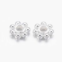 1447 Daisy snöflingor 4,5mm silver 100stk