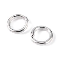 Bindningar 6mm ca 90stk silverpläterad i mässing