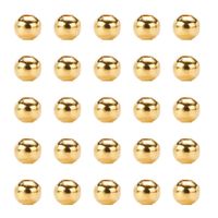 1889 Mellandelpärla metall 5mm guld 200stk