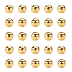 1889 Mellandelpärla metall 5mm guld 200stk