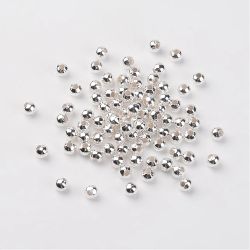 1902 Mellandelpärla metall 5mm silver 200stk