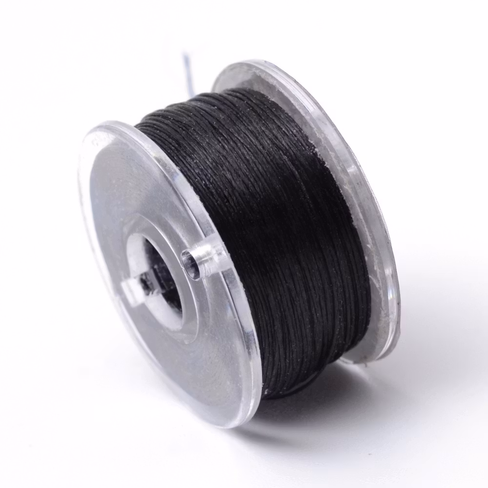 1915 Pärltråd nylon 46m/rulle svart