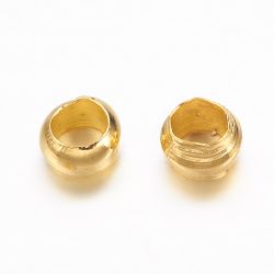 2013 Klämpärlor 2,5mm guld 100stk